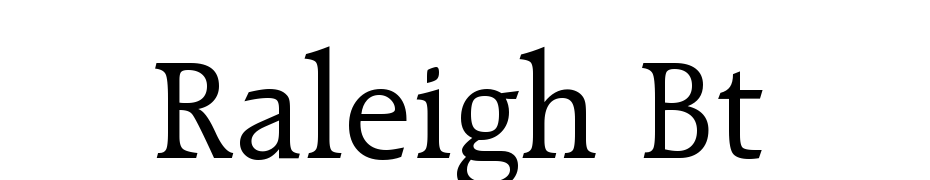 Raleigh BT Font Download Free